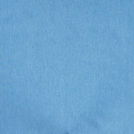 Coupon 3m Tissu Chambray Jean Elasthanne Bleu Lavé
