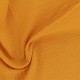 Coupon 3m Tissu Francine Double Gaze Unie Moutarde 
