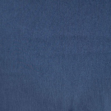 Coupon 3m Tissu Chambray Jean Elasthanne Bleu Foncé