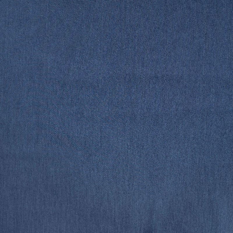 Coupon 3m Tissu Chambray Jean Elasthanne Bleu Foncé