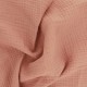 Coupon 3m Tissu Francine Double Gaze Unie Saumon 