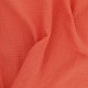Coupon 3m Tissu Francine Double Gaze Unie Orange 