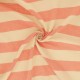 Coupon 3m Tissu Double Gaze Rayure Saumon
