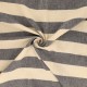 Coupon 3m Tissu Double Gaze Rayure Marine