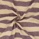 Coupon 3m Tissu Double Gaze Rayure Violet 