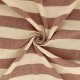 Coupon 3m Tissu Double Gaze Rayure Rouille
