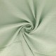 Coupon 3m Tissu Francine Double Gaze Unie Vert Amande 