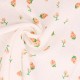 Coupon 3m Tissu Double Gaze Imprimée Fraise