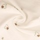 Coupon 3m Tissu Double Gaze Imprimée Coeur Vert 