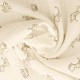 Coupon 3m Tissu Double Gaze Imprimée Girafe 