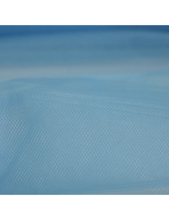 Tulle 100 % polyester grande largeur 300 cm bleu