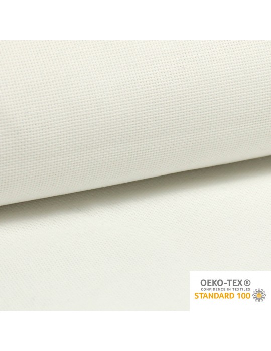 Toile à broder OEKO-TEX 100% COTON blanc