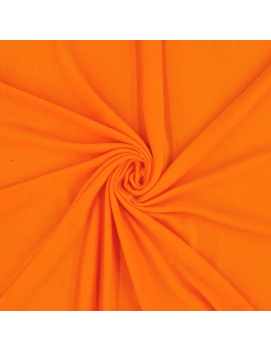 Tissu polaire anti feutrage uni orange