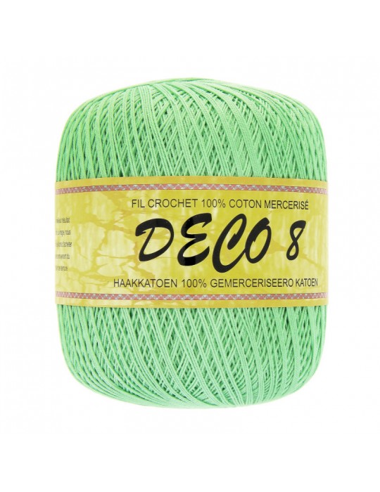 Pelote coton à crocheter Deco 8 vert
