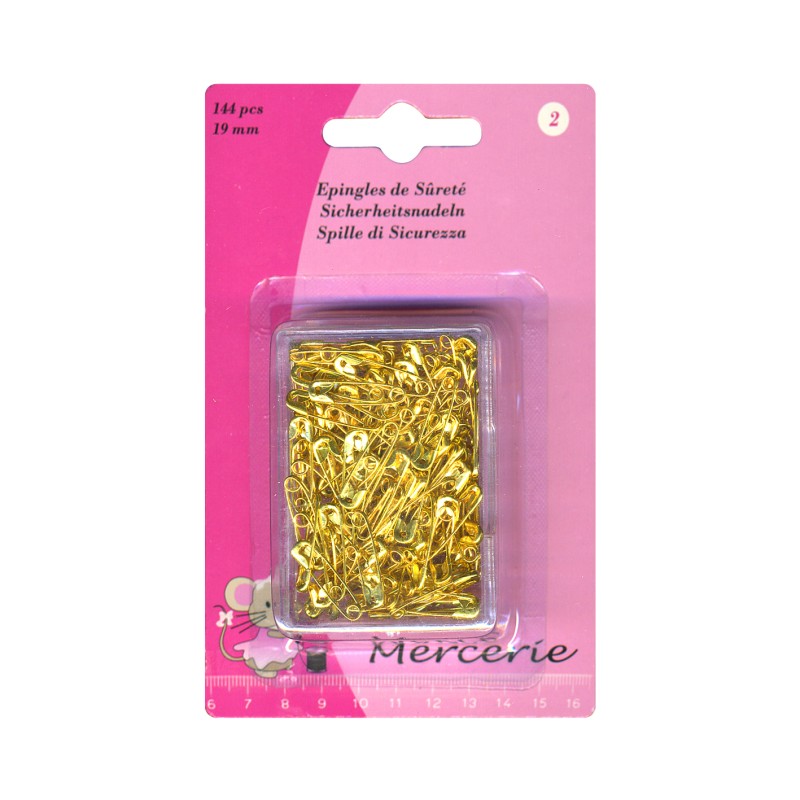 Epingles de Sûreté 19mm (144 Pieces)