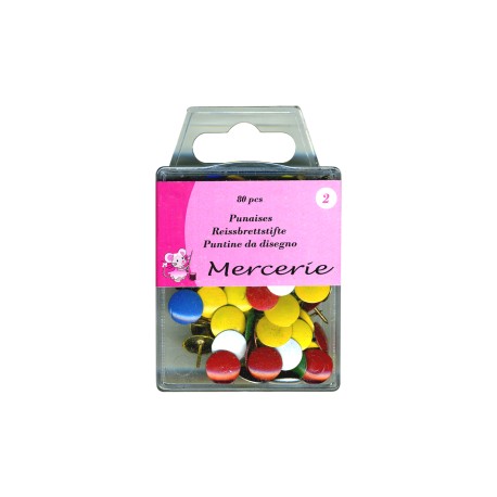 Punaises Coloris Assortis (80 Pieces) 