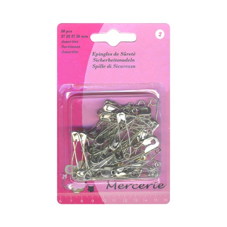 Epingles Sûreté Assortis (50 Pieces)