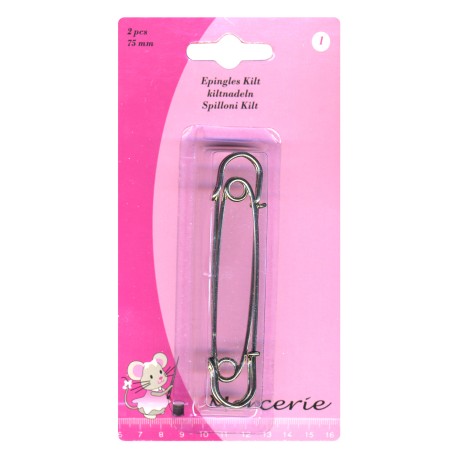 Epingles Kilt Or 75mm (2 Pieces)