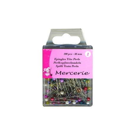 Epingle Tête Perle 38mm (100 Pieces) 