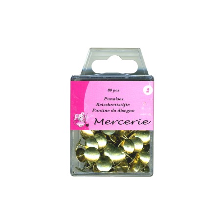 Punaises Coloris Assortis (80 Pieces) 
