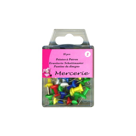 Pointes à Patron Coloris Assortis (35 Pieces)