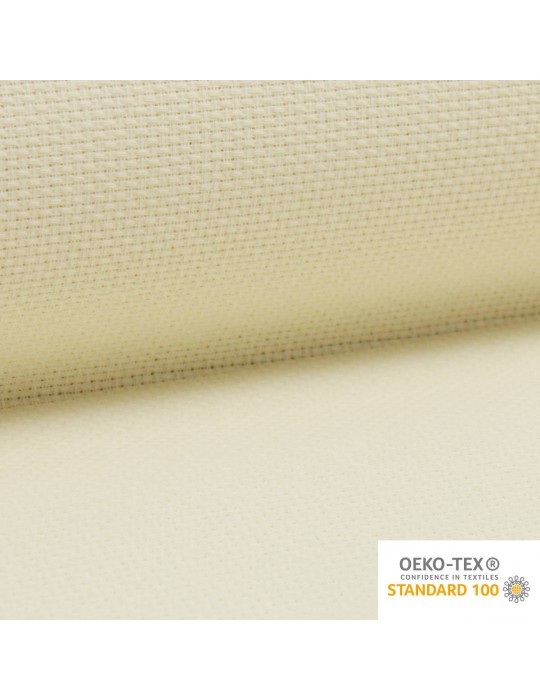 Toile à broder largeur 160cm 100%coton 180g/m² blanc