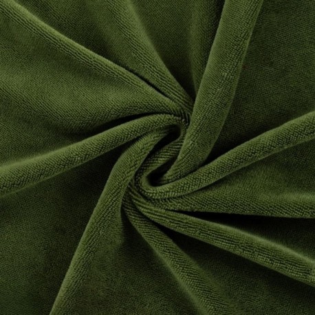 Coupon 3m Tissu Bambounette Olive
