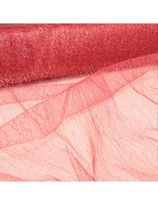 Tissu d'habillement résille rouge