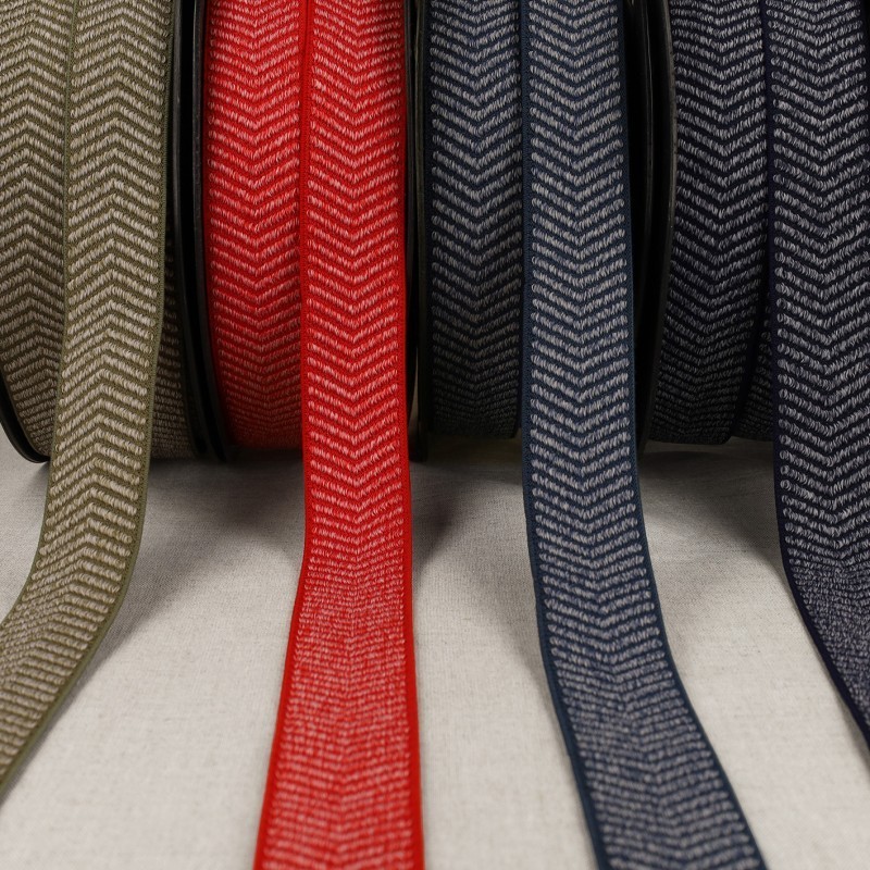 Elastique chevrons chinés