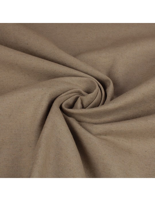 Tissu ameublement coton/polyester beige