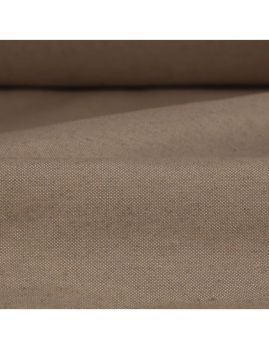 Tissu ameublement coton/polyester beige
