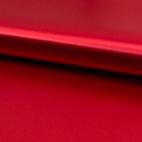 Coupon 3m Tissu Satin de Luxe Rouge