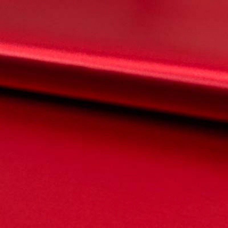 Coupon 3m Tissu Satin de Luxe Rouge