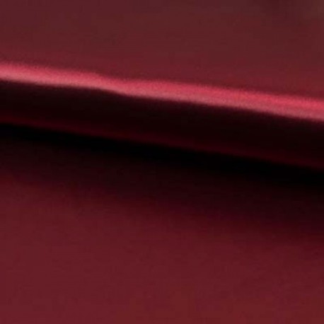 Coupon 3m Tissu Satin de Luxe Bordeaux