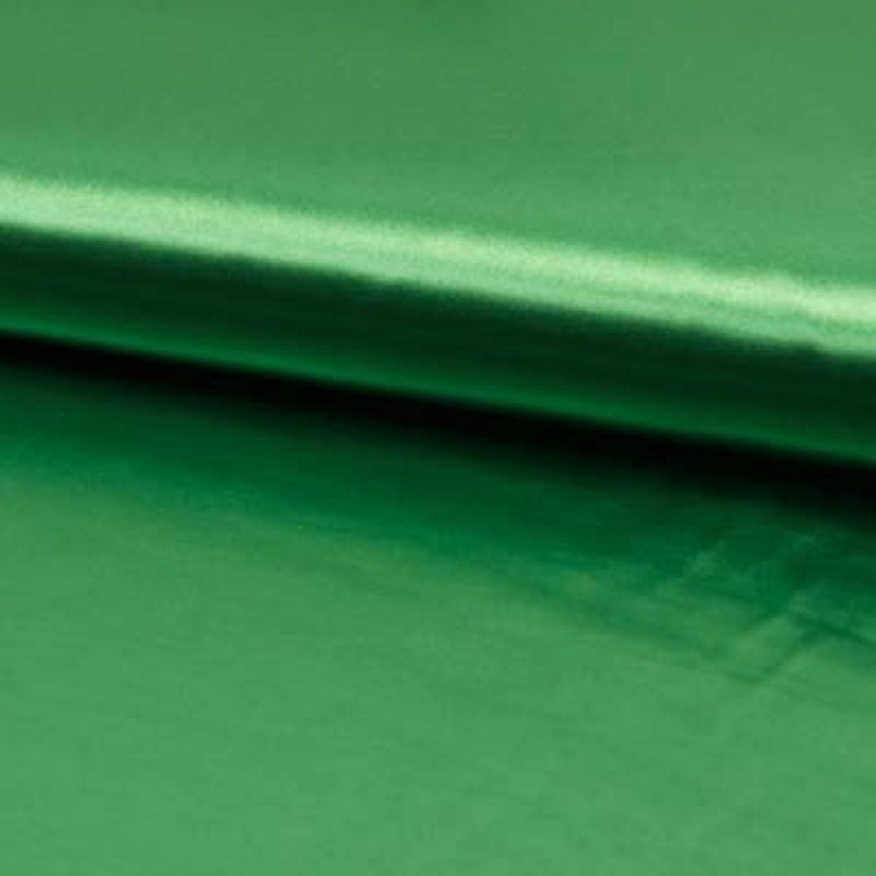 Coupon 3m Tissu Satin de Luxe Vert