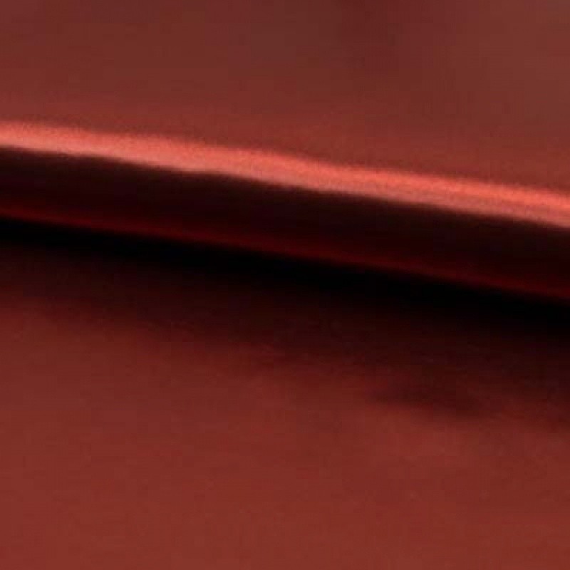 Coupon 3m Tissu Satin de Luxe Terracotta 