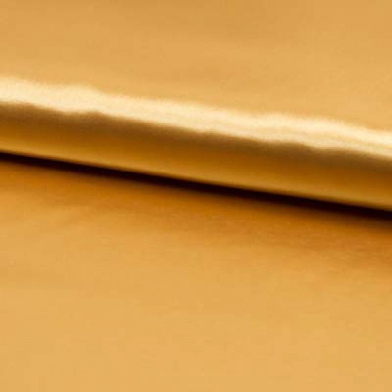 Coupon 3m Tissu Satin de Luxe Gold