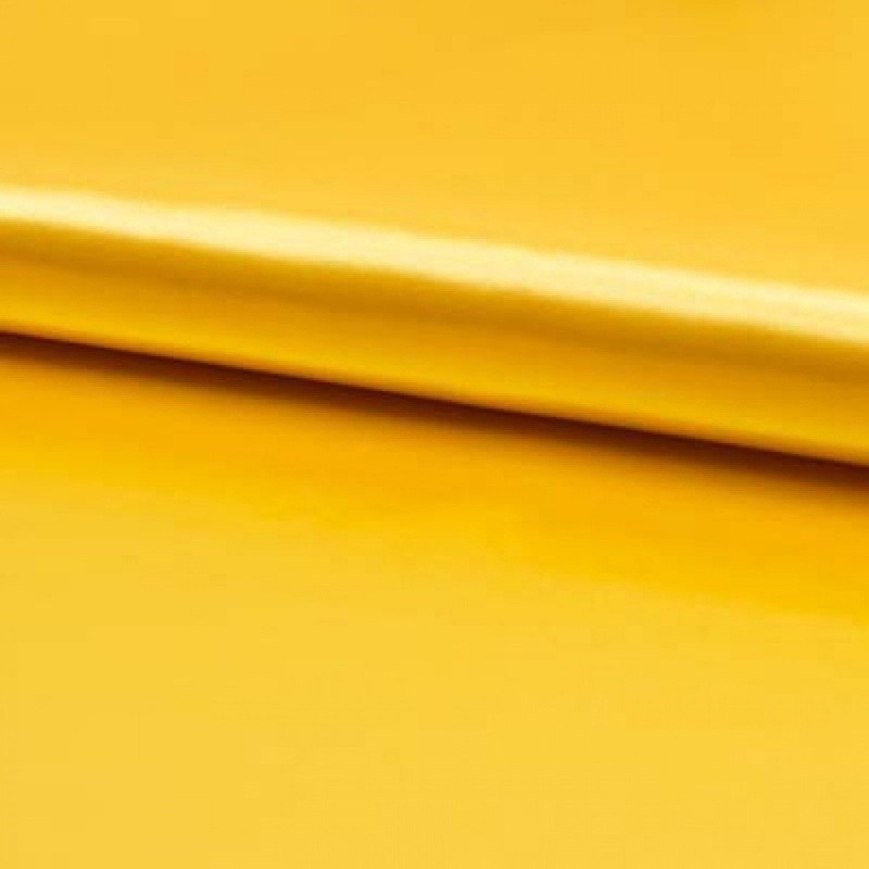 Coupon 3m Tissu Satin de Luxe Jaune 