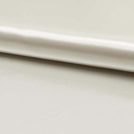 Coupon 3m Tissu Satin de Luxe Ecru