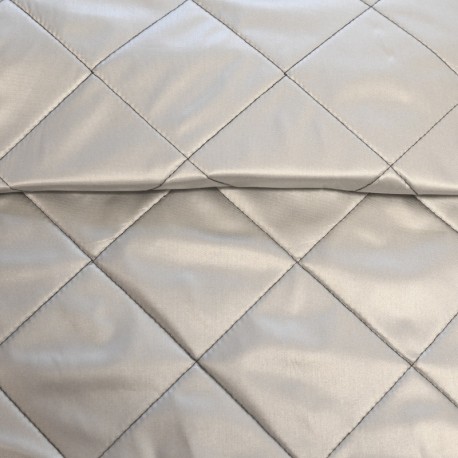 Coupon 3m Tissu Yso Matelassé Thermique Argent