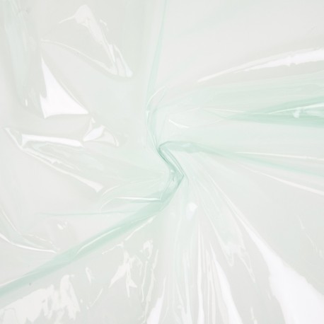 Coupon 3m Tissu Katia Vinyl Translucide Vert D'eau 