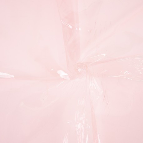 Coupon 3m Tissu Katia Vinyl Translucide Rose Clair