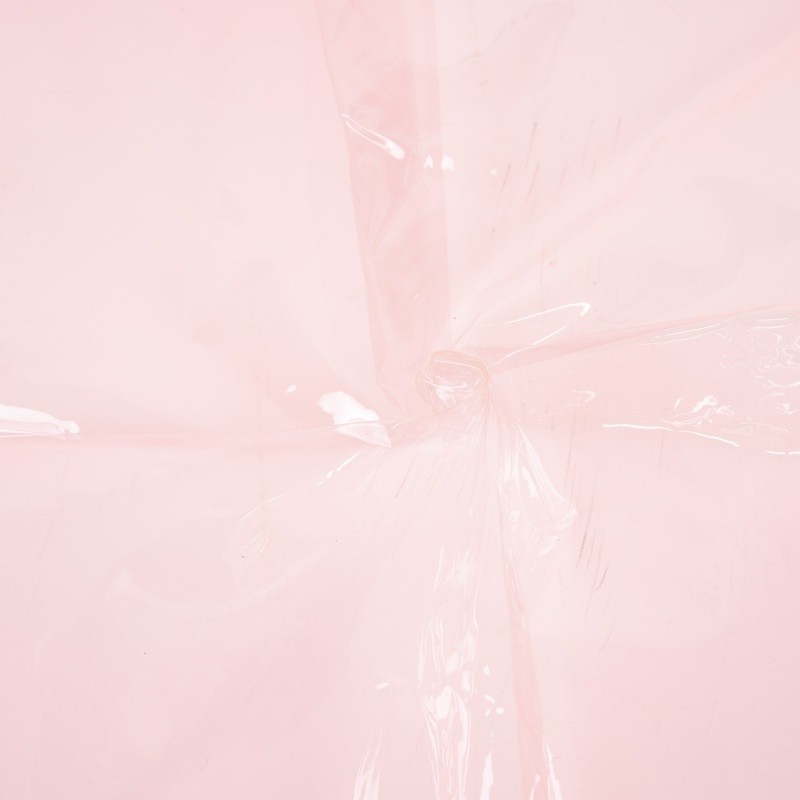 Coupon 3m Tissu Katia Vinyl Translucide Rose Clair
