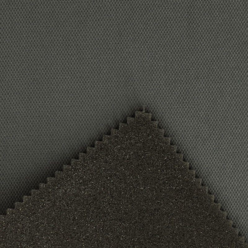 Coupon 3m Tissu Ciel de Toit Mousse de Rembourrage Noir