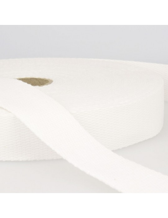 Sangle coton 40 mm blanc