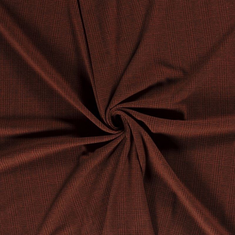 Coupon 3m Tissu Ecossais Brique 