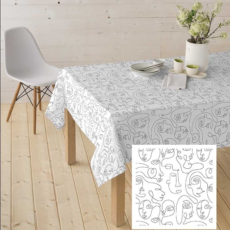 Coupon 3m Tissu Enduit Trazos Blanc