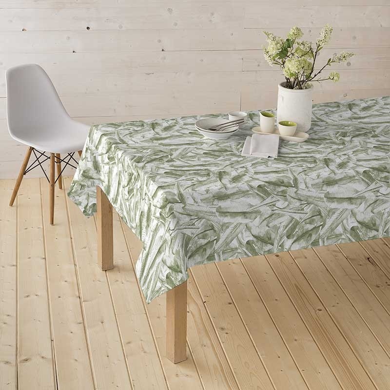 Coupon 3m Tissu Enduit Nallely Vert