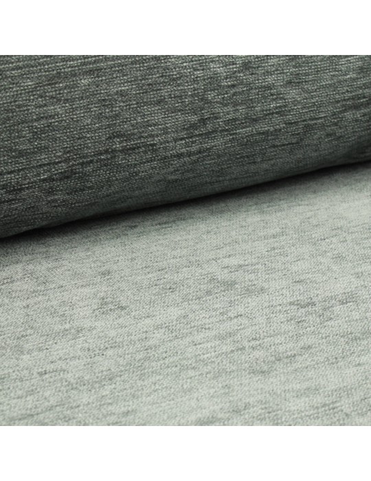 Tissu velours uni gris