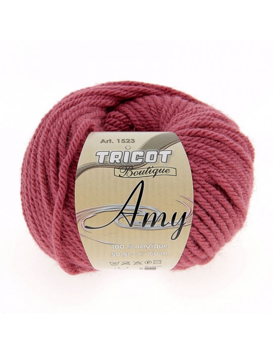 Pelote de fil à tricoter amy rose